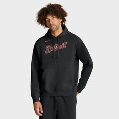 Black Detroit Tigers Nike Dri-Fit Club Hoodie