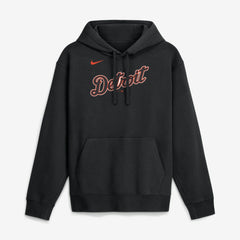 Black Detroit Tigers Nike Dri-Fit Club Hoodie