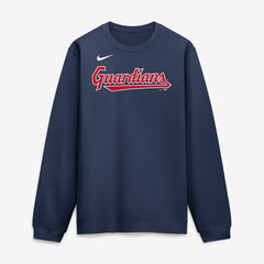 Navy Cleveland Guardians Nike Primetime Wordmark Sweatshirt
