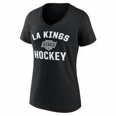 NHL Los Angeles Kings Logo Athletic Women's Arch Victory V-Neck T-Shirt