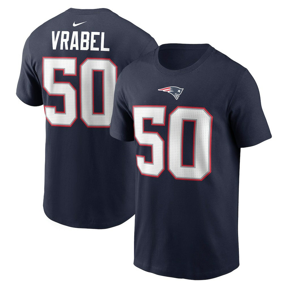 Mike Vrabel  Retired Player Name & Number T-Shirt - New England Patriots T-shirts