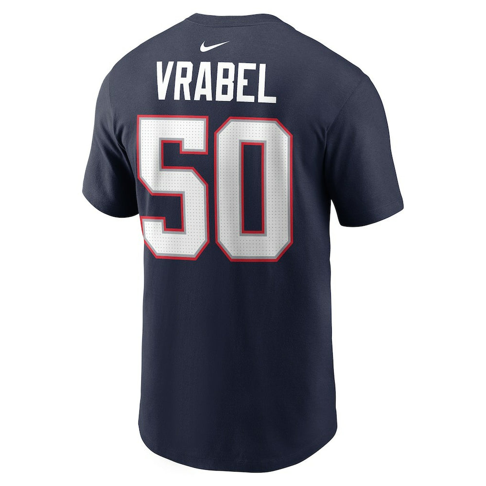Mike Vrabel  Retired Player Name & Number T-Shirt - New England Patriots T-shirts