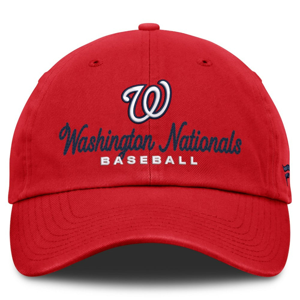 Red Washington Nationals Fanatics Women's Velocity Adjustable Hat