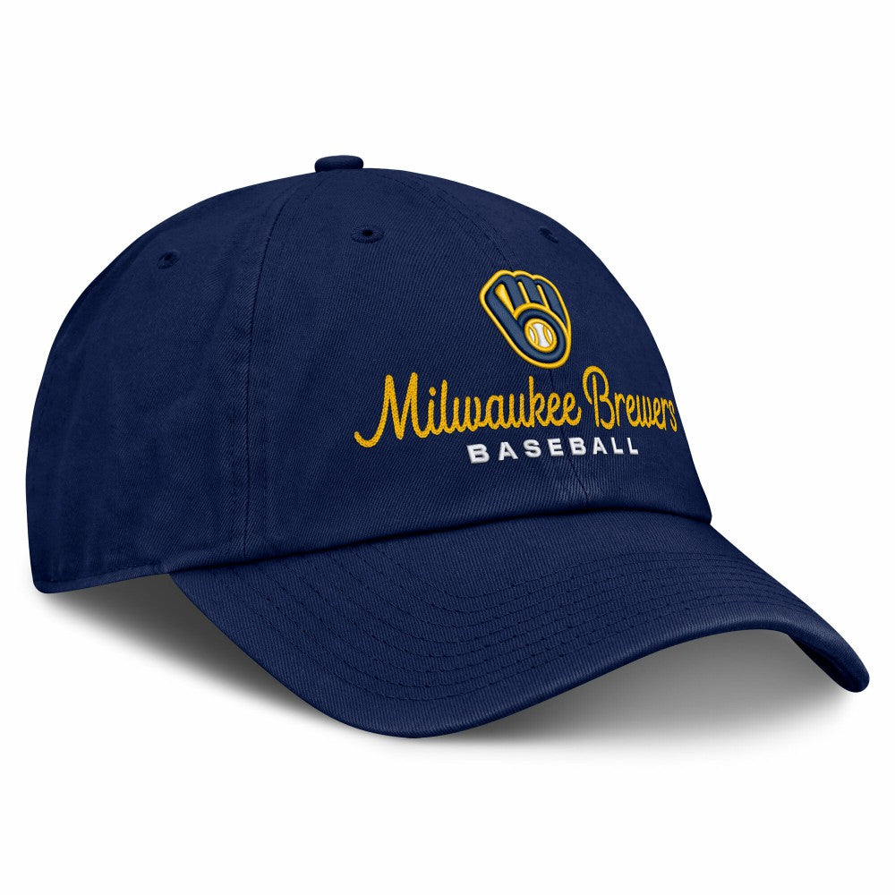Navy Milwaukee Brewers Fanatics Women's Velocity Adjustable Hat