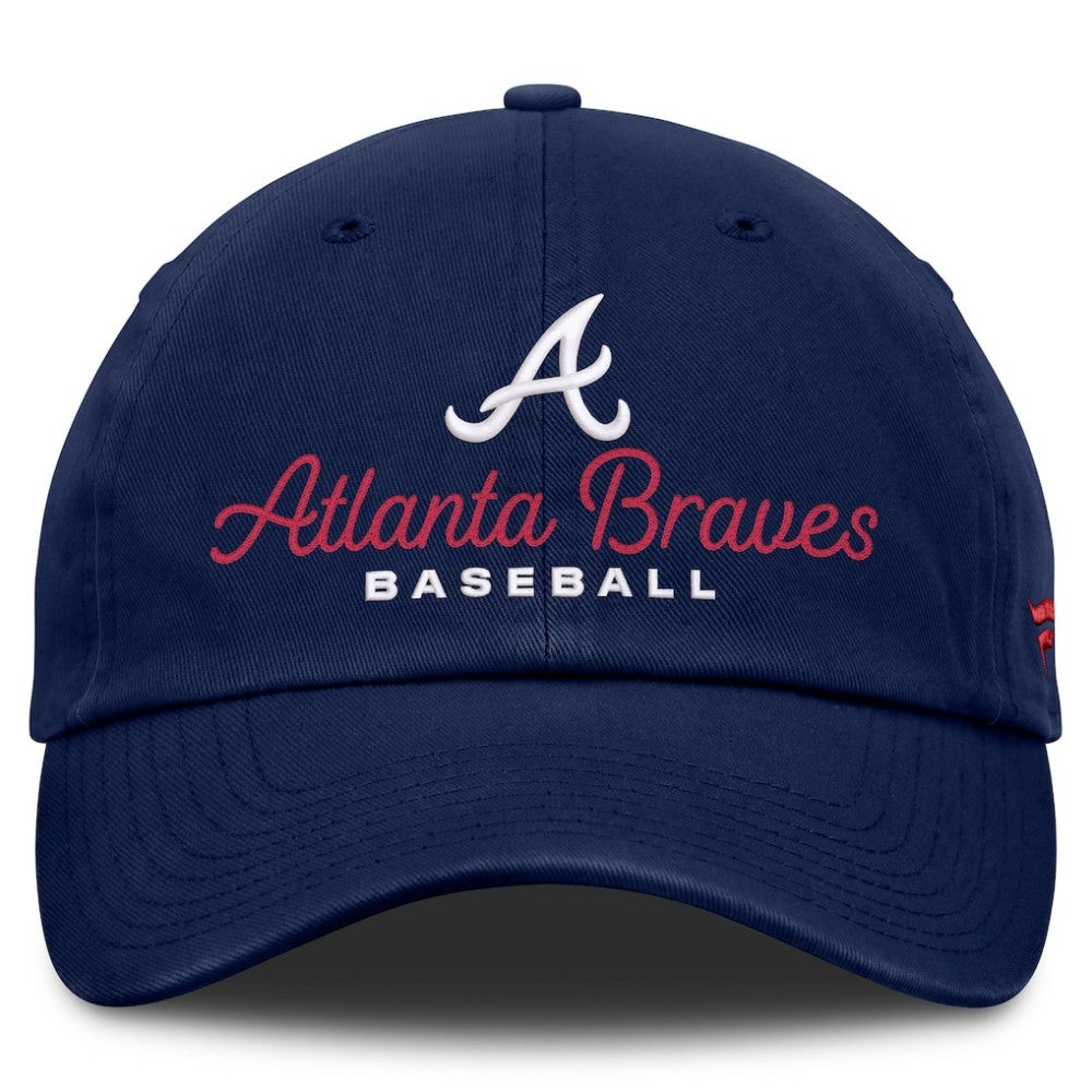 Navy Atlanta Braves Fanatics Women's Velocity Adjustable Hat