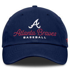 Navy Atlanta Braves Fanatics Women's Velocity Adjustable Hat