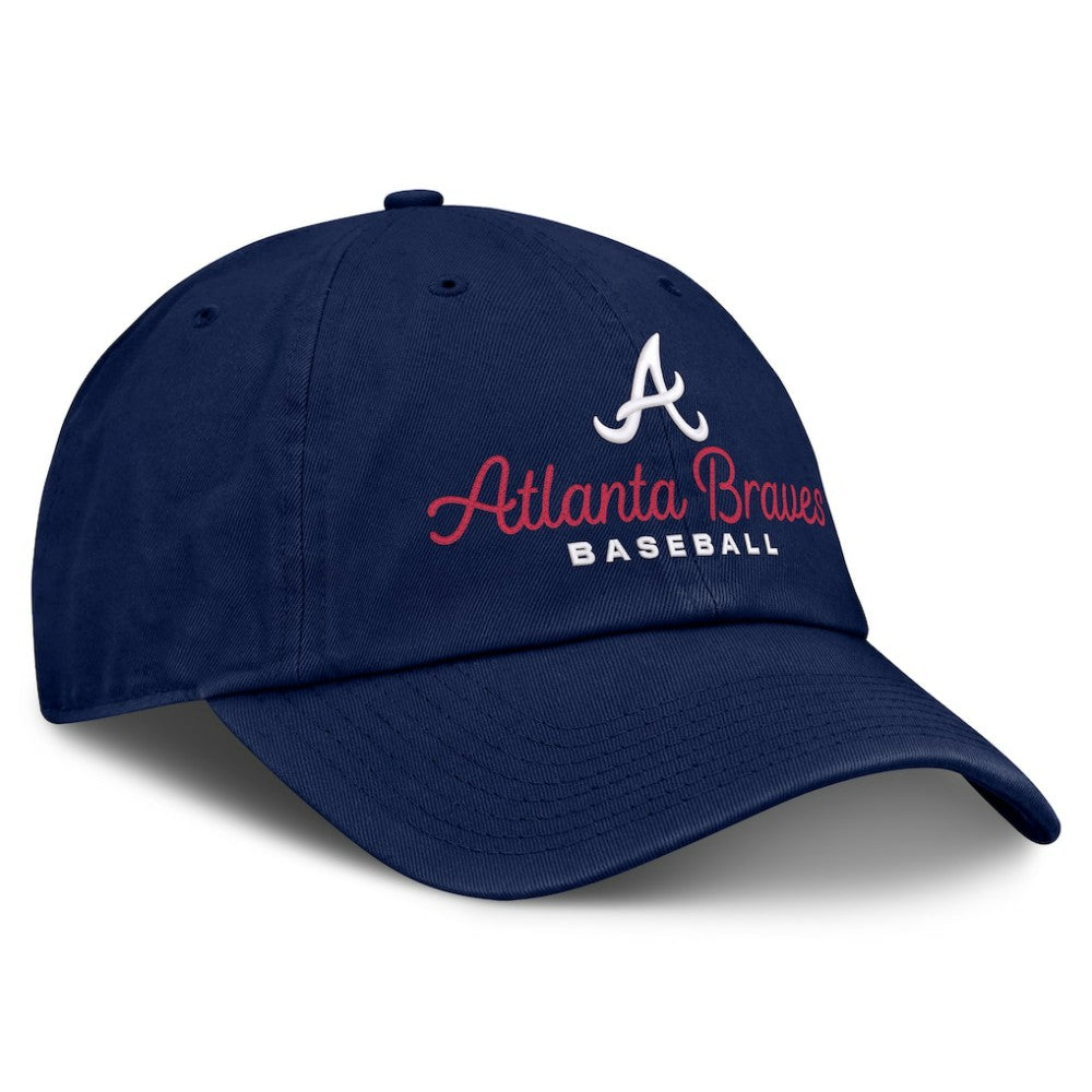 Navy Atlanta Braves Fanatics Women's Velocity Adjustable Hat