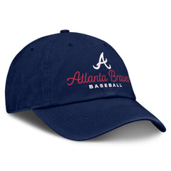 Navy Atlanta Braves Fanatics Women's Velocity Adjustable Hat