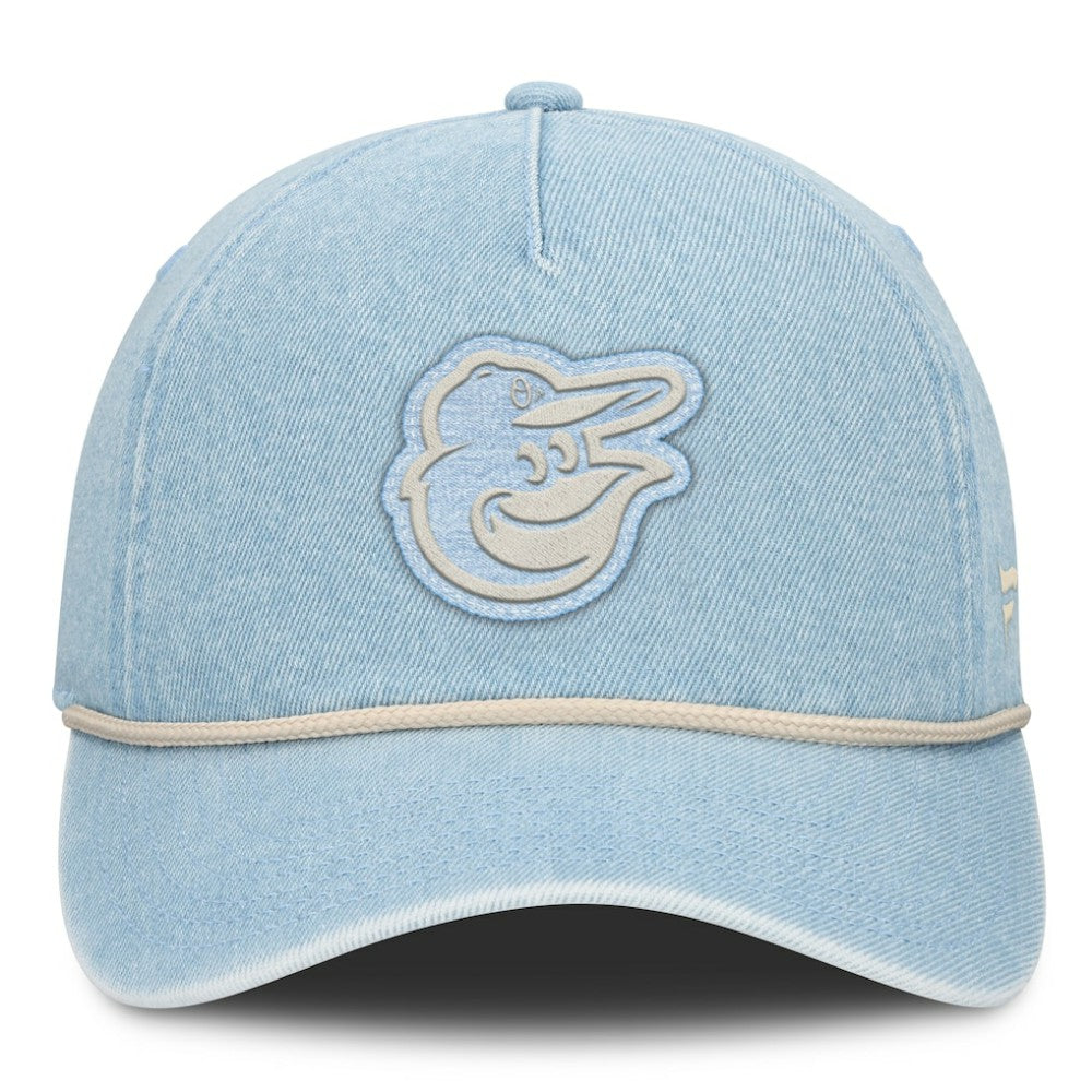 Denim Baltimore Orioles Fanatics Women's Roped Adjustable Hat