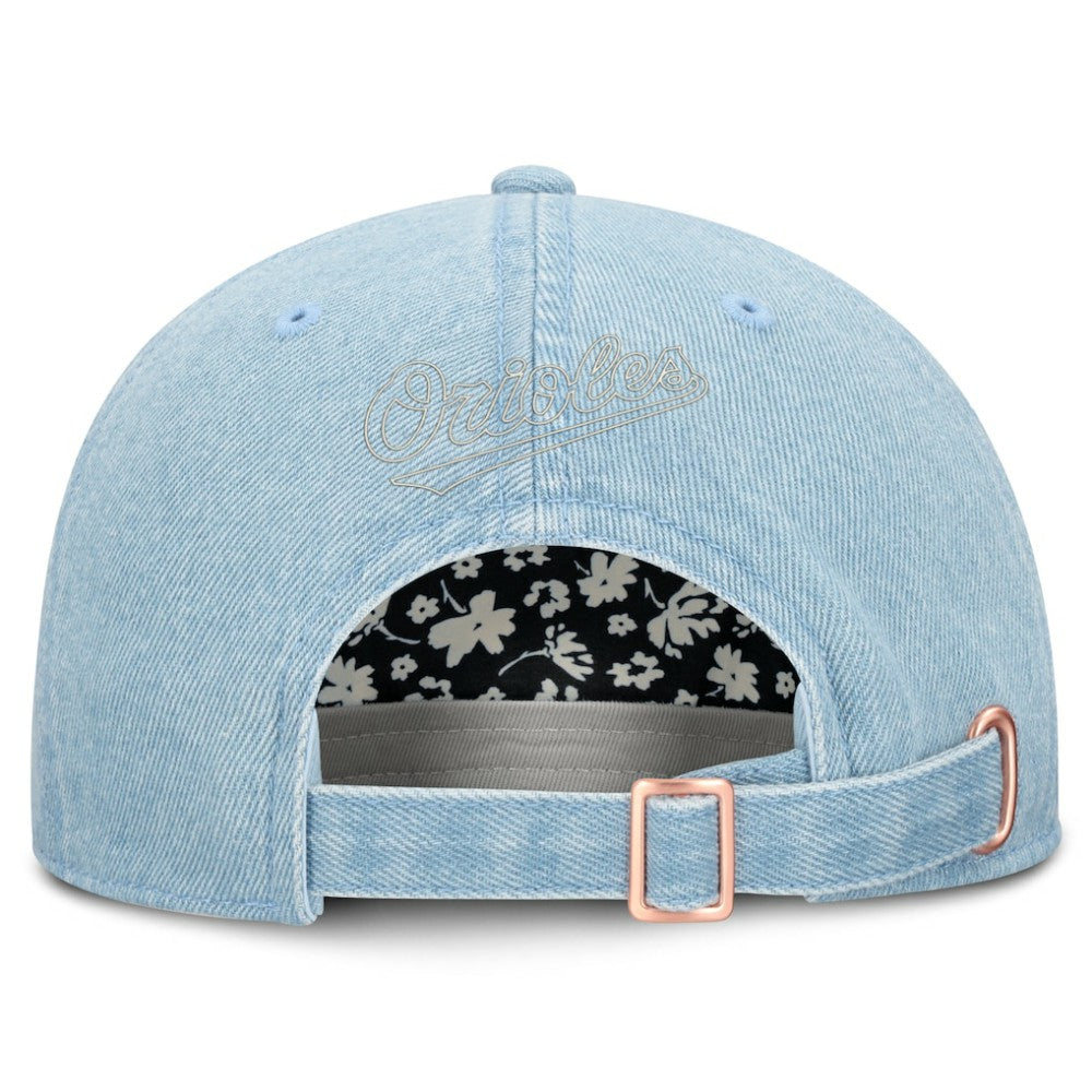 Denim Baltimore Orioles Fanatics Women's Roped Adjustable Hat