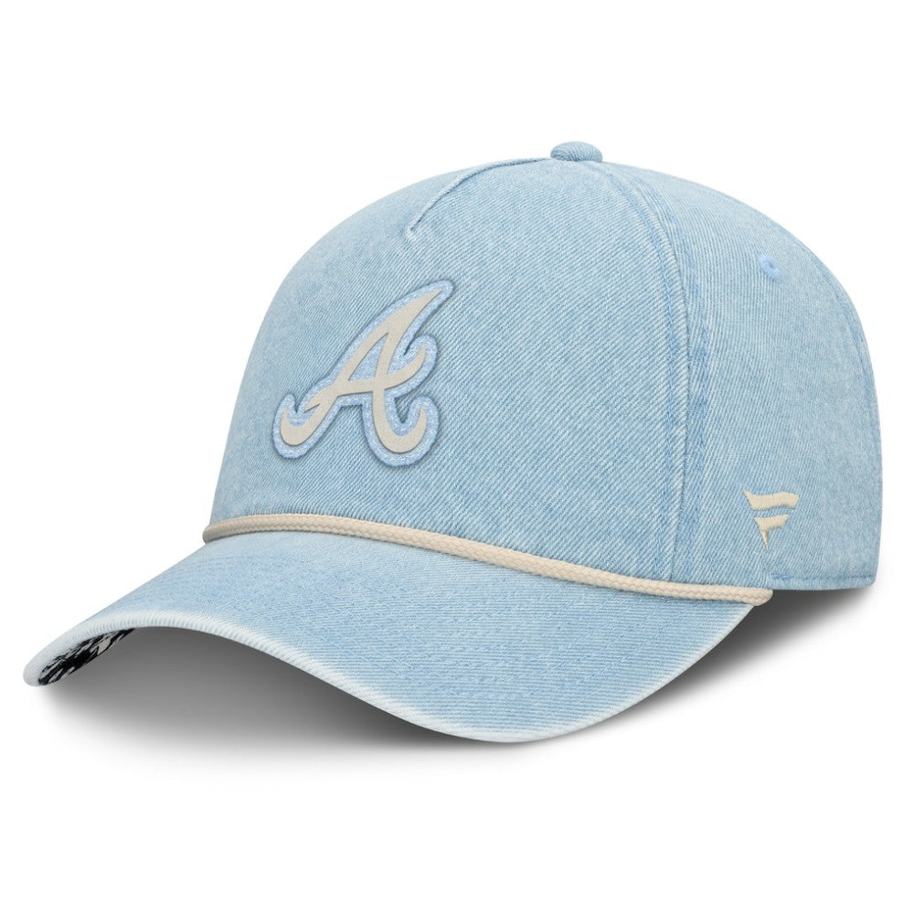 Denim Atlanta Braves Fanatics Women's Roped Adjustable Hat