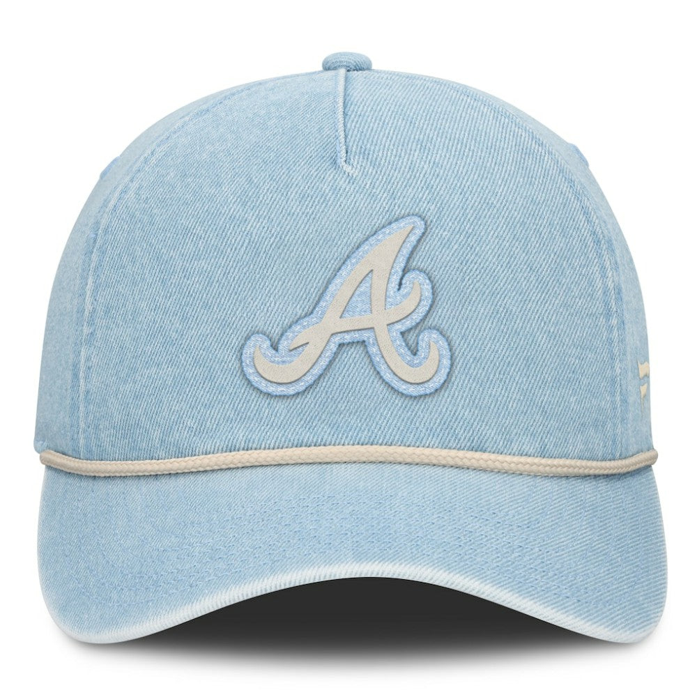 Denim Atlanta Braves Fanatics Women's Roped Adjustable Hat