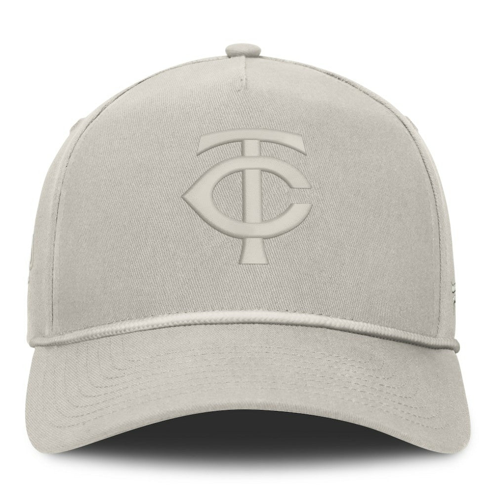 Stone Minnesota Twins Fanatics Undertone A-Frame Adjustable Hat
