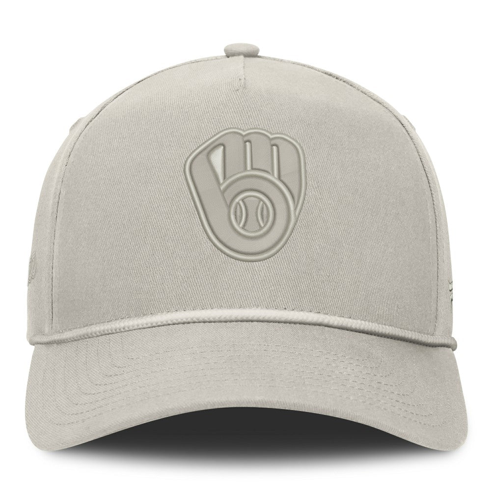 Stone Milwaukee Brewers Fanatics Undertone A-Frame Adjustable Hat