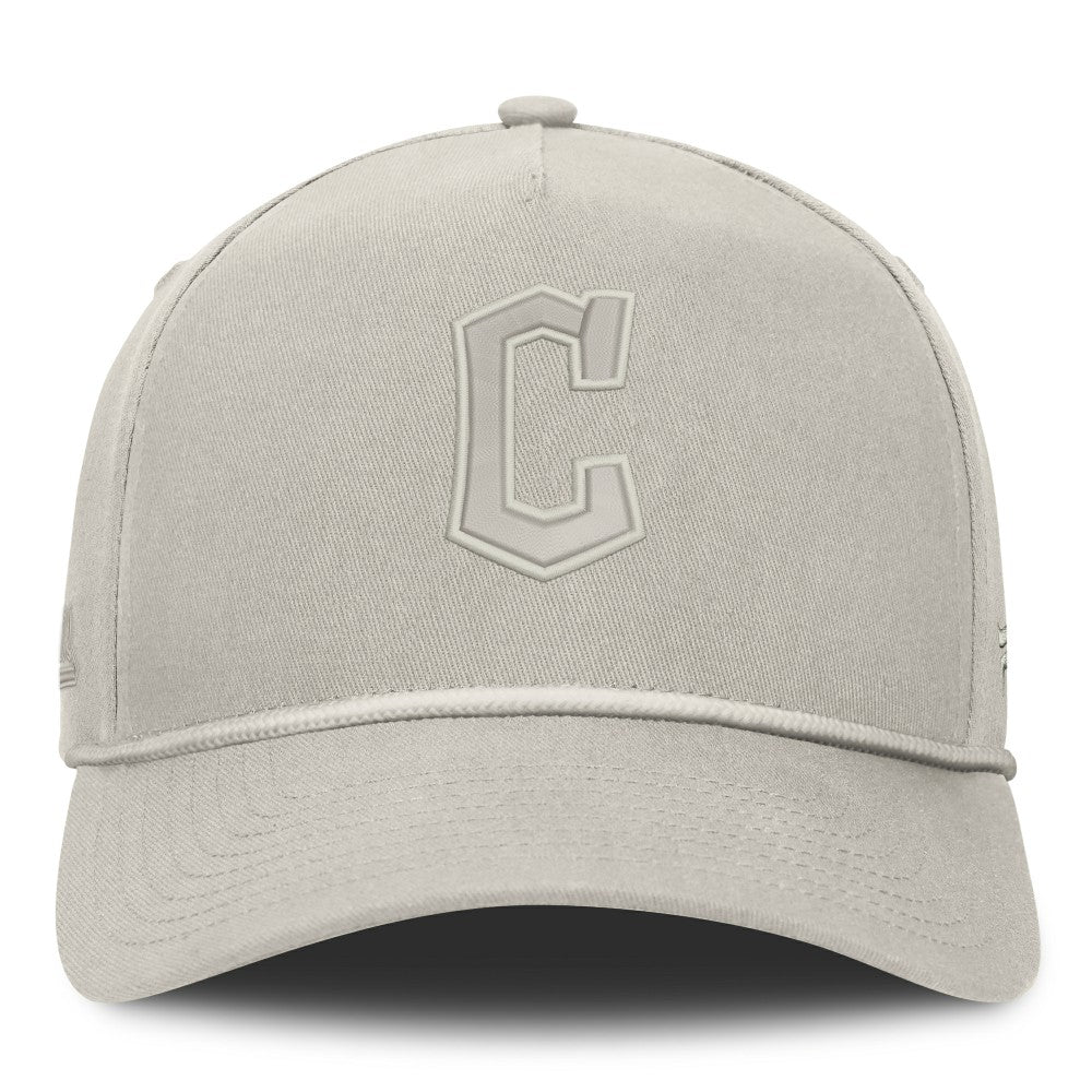 Stone Cleveland Guardians Fanatics Undertone A-Frame Adjustable Hat