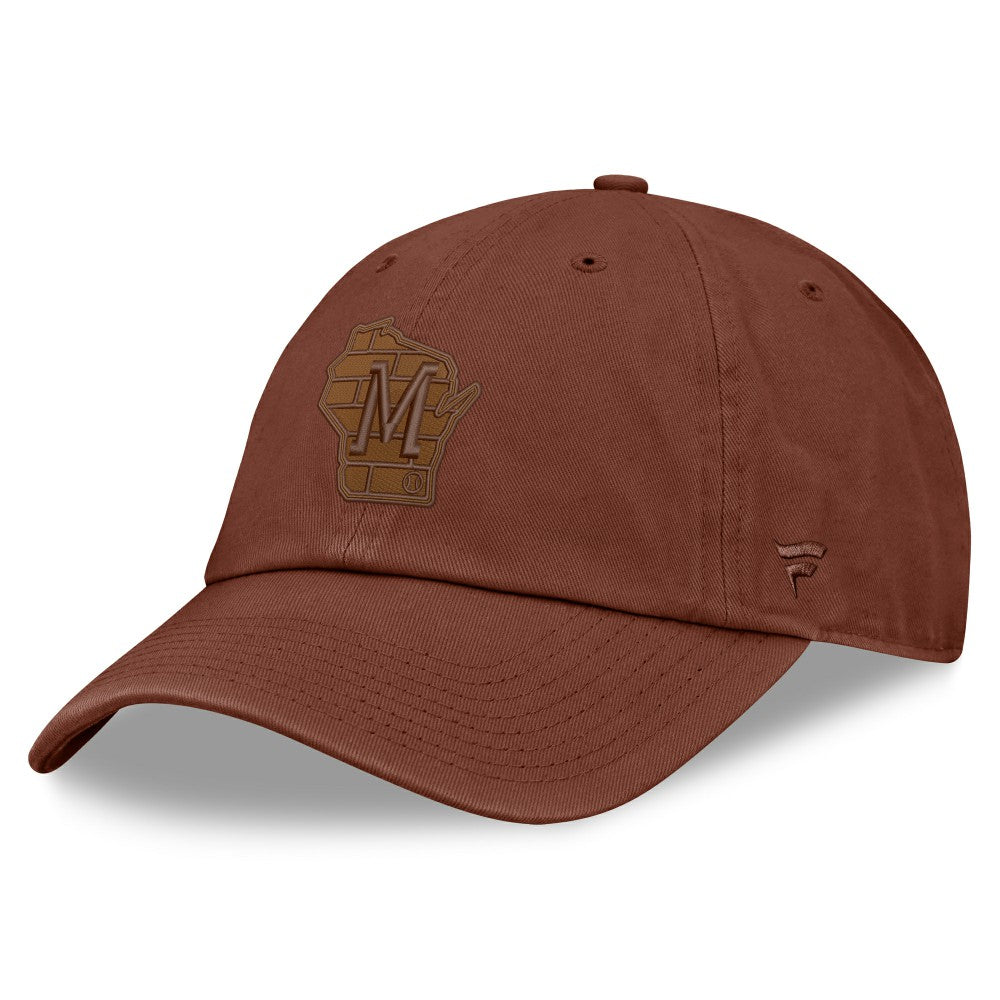 Brown Milwaukee Brewers Fanatics Tinge Adjustable Hat