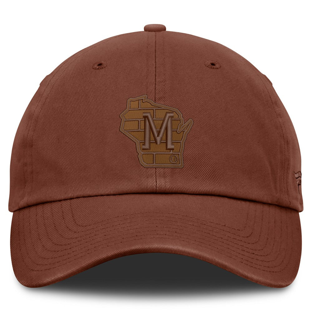Brown Milwaukee Brewers Fanatics Tinge Adjustable Hat