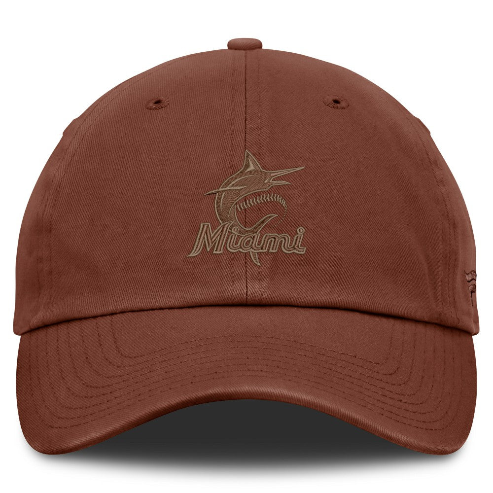 Brown Miami Marlins Fanatics Tinge Adjustable Hat