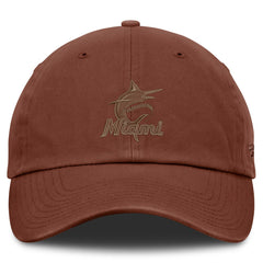 Brown Miami Marlins Fanatics Tinge Adjustable Hat