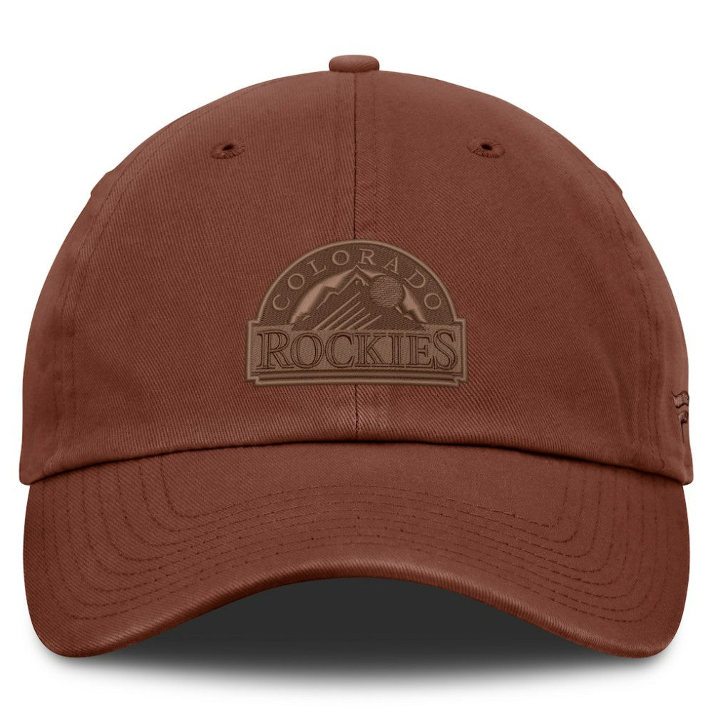 Brown Colorado Rockies Fanatics Tinge Adjustable Hat