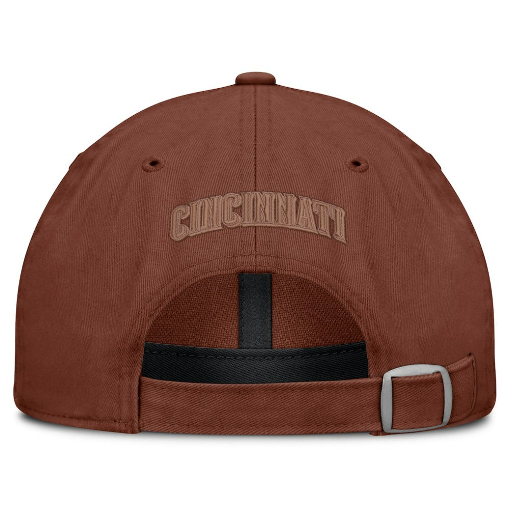 Brown Cincinnati Reds Fanatics Tinge Adjustable Hat