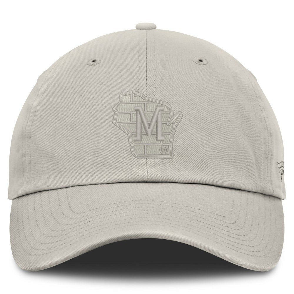 Stone Milwaukee Brewers Fanatics Tinge Adjustable Hat