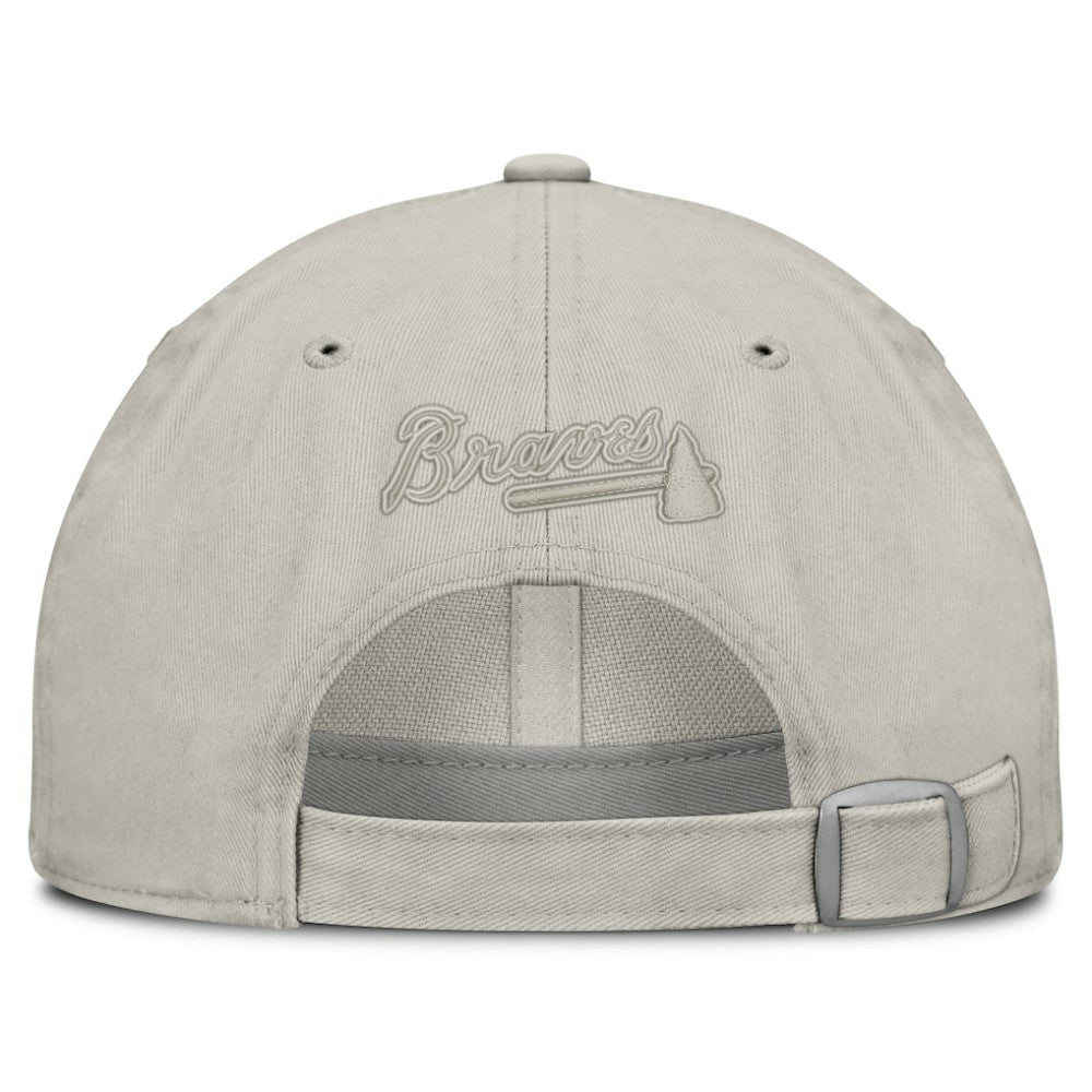 Stone Atlanta Braves Fanatics Tinge Adjustable Hat