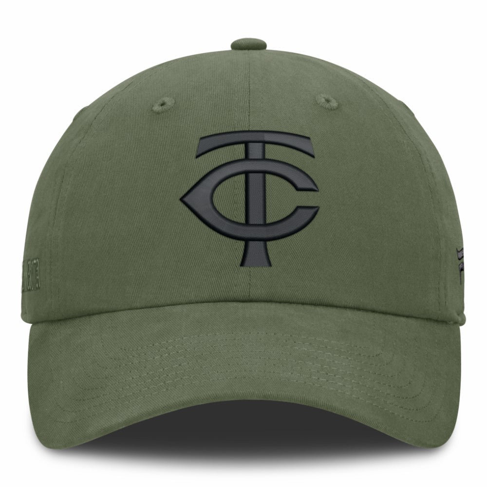 Olive Minnesota Twins Fanatics Pine Rider Adjustable Hat
