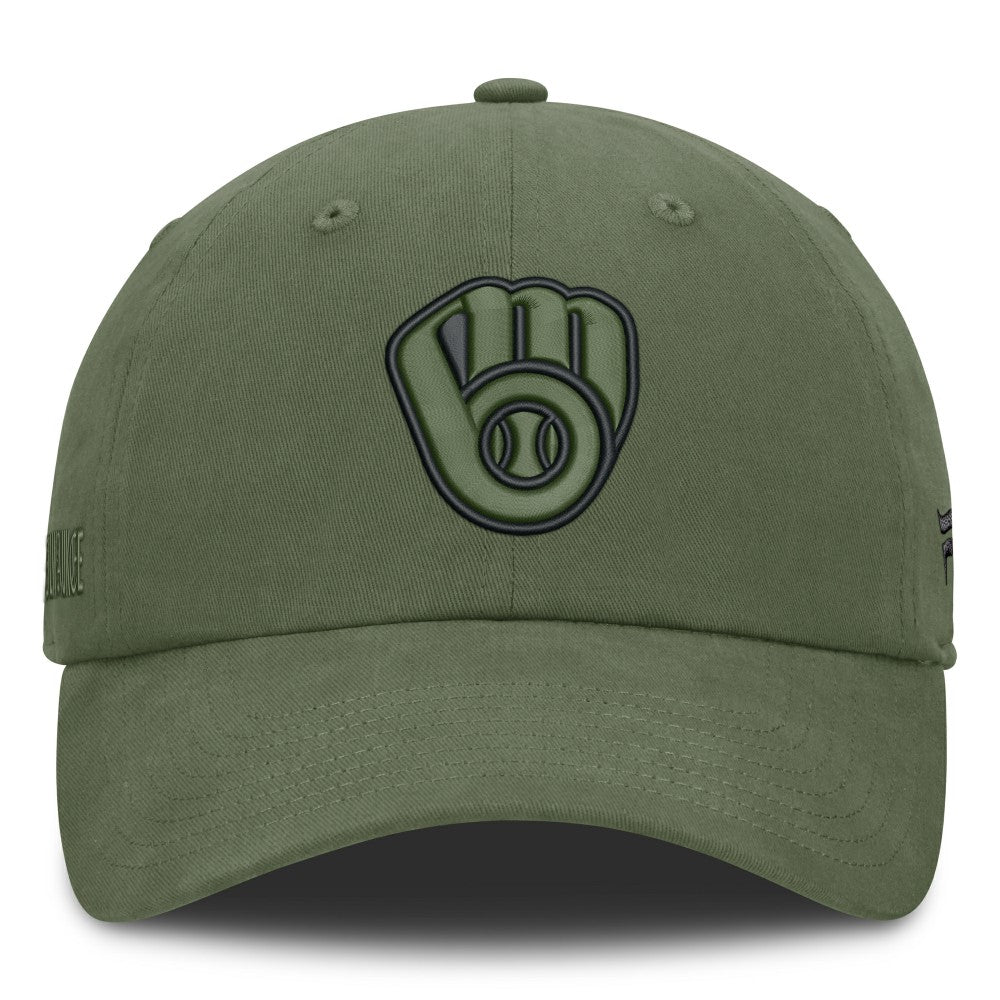 Olive Milwaukee Brewers Fanatics Pine Rider Adjustable Hat