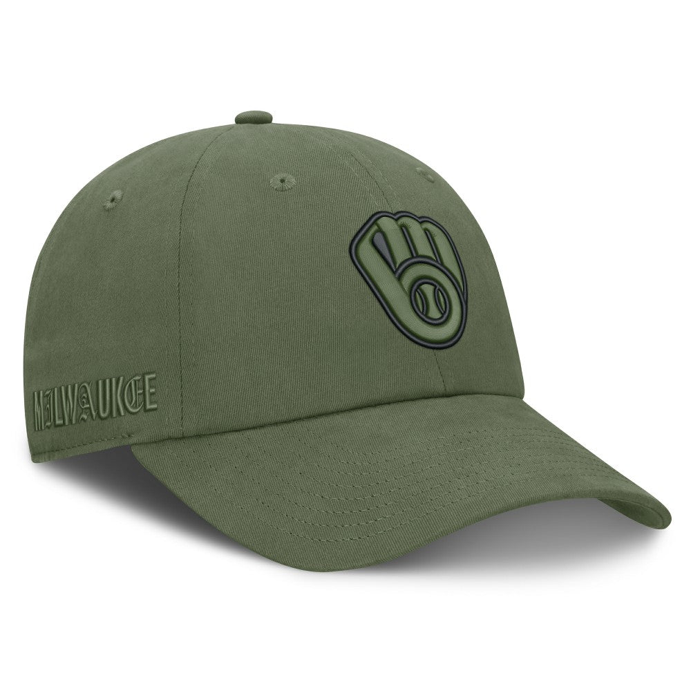 Olive Milwaukee Brewers Fanatics Pine Rider Adjustable Hat