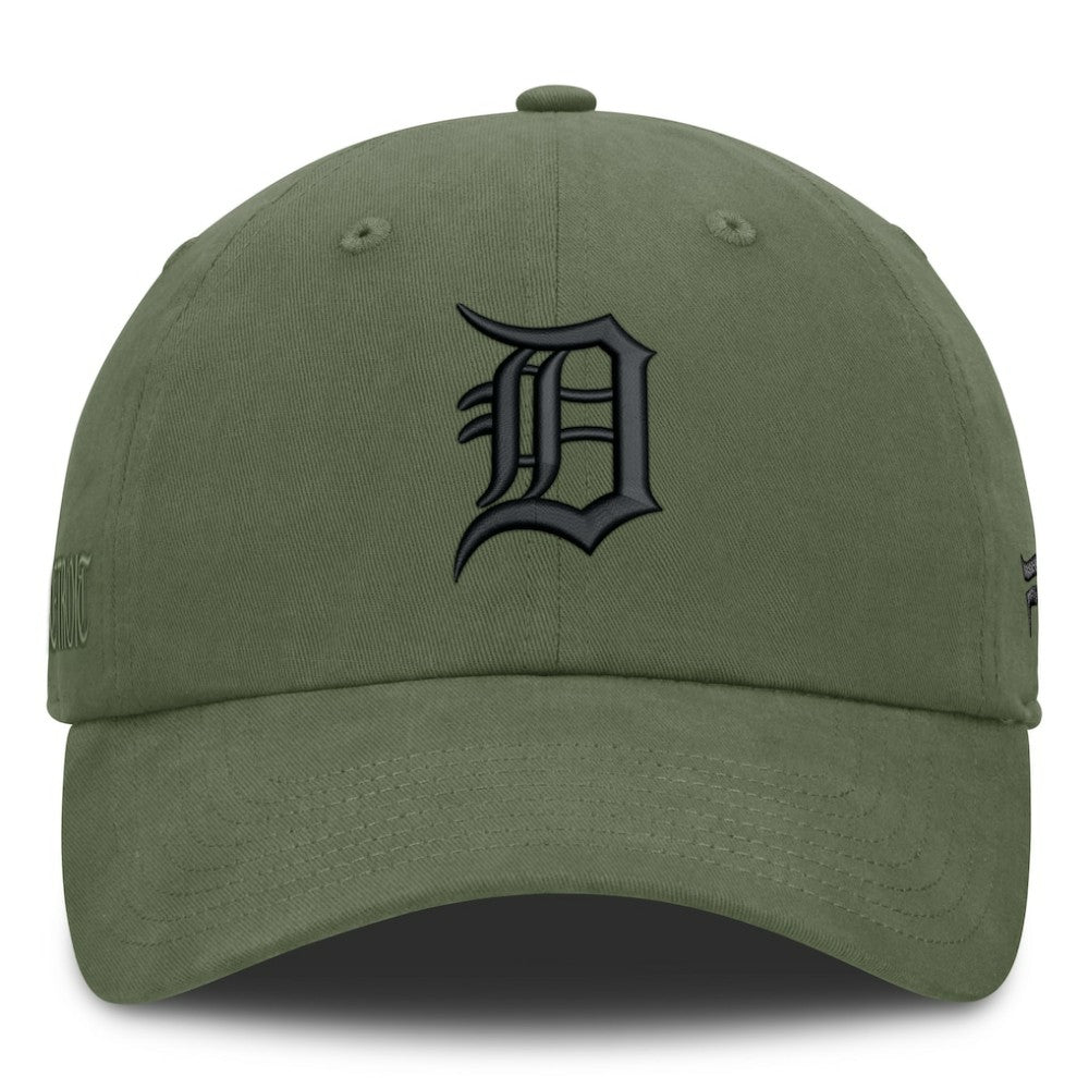 Olive Detroit Tigers Fanatics Pine Rider Adjustable Hat