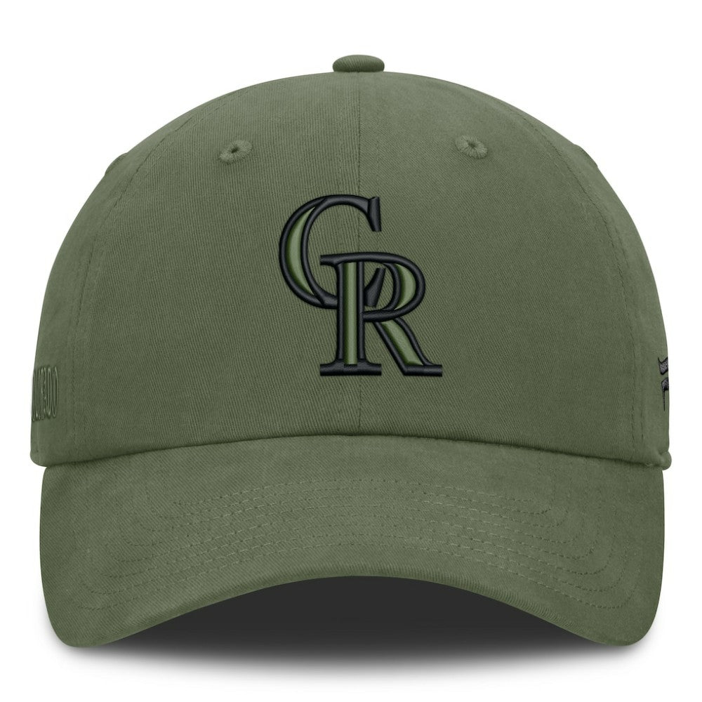 Olive Colorado Rockies Fanatics Pine Rider Adjustable Hat
