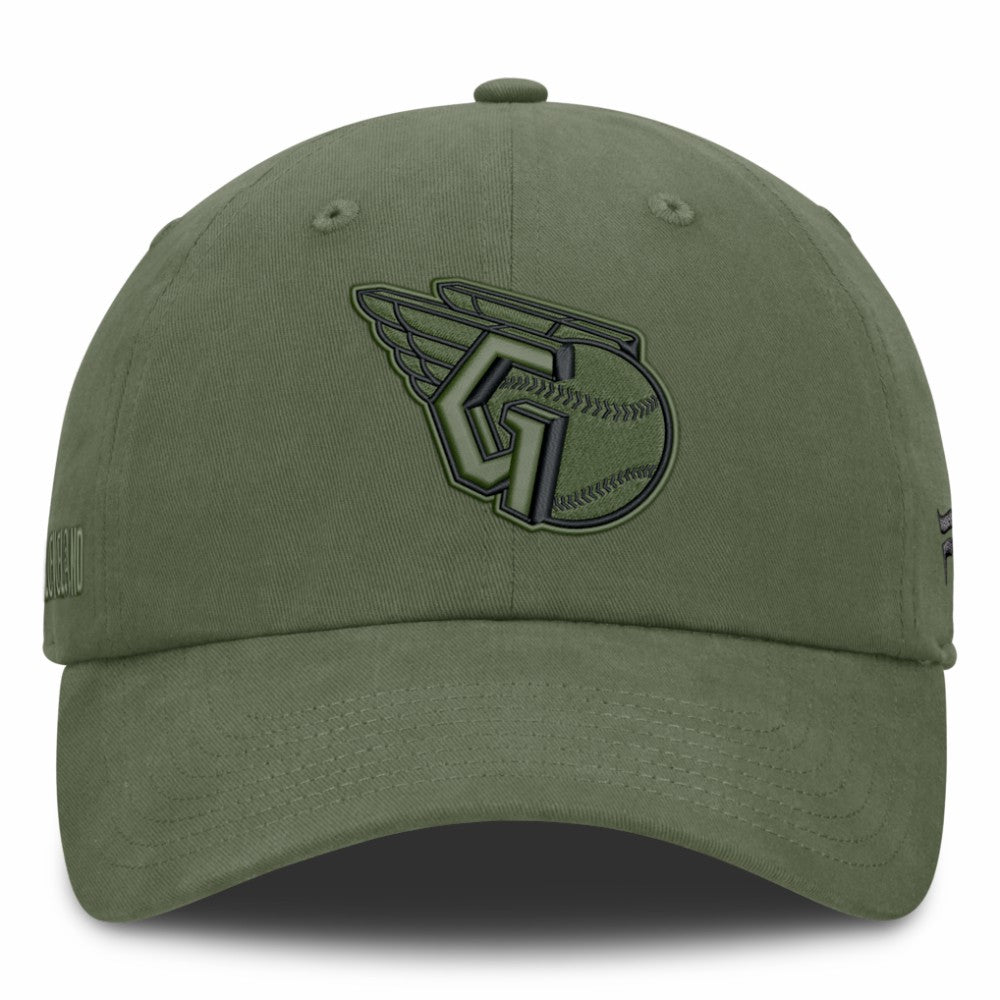 Olive Cleveland Guardians Fanatics Pine Rider Adjustable Hat