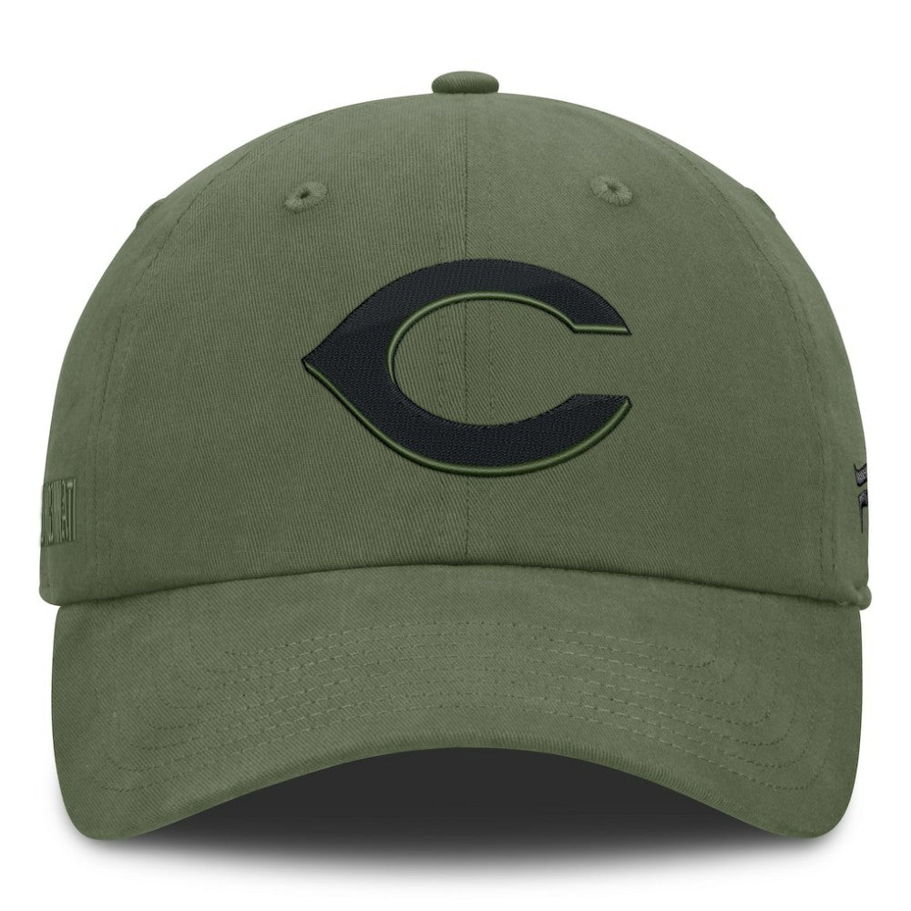 Olive Cincinnati Reds Fanatics Pine Rider Adjustable Hat