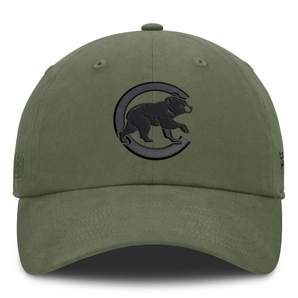 Olive Chicago Cubs Fanatics Pine Rider Adjustable Hat