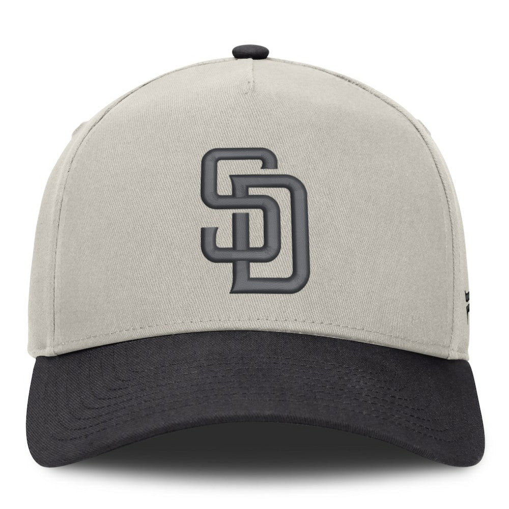 Stone/Graphite San Diego Padres Fanatics Wonder A-Frame Adjustable Hat