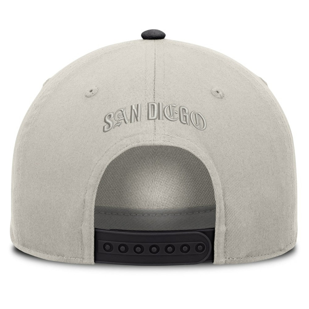 Stone/Graphite San Diego Padres Fanatics Wonder A-Frame Adjustable Hat