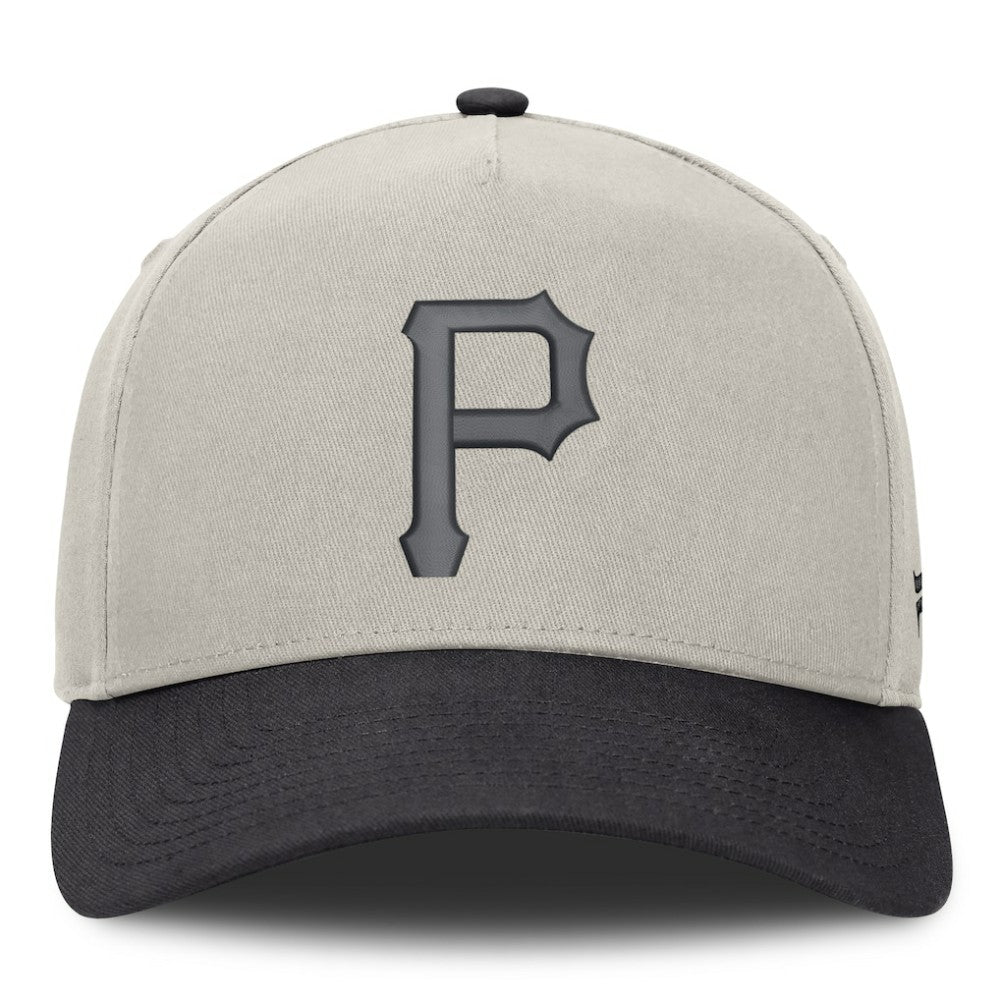 Stone/Graphite Pittsburgh Pirates Fanatics Wonder A-Frame Adjustable Hat