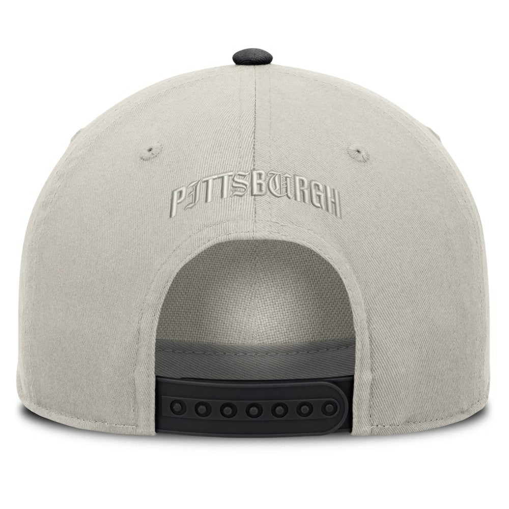 Stone/Graphite Pittsburgh Pirates Fanatics Wonder A-Frame Adjustable Hat