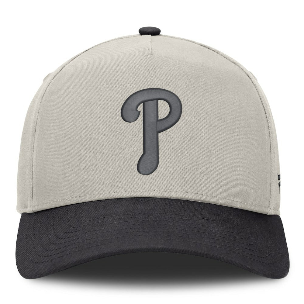 Stone/Graphite Philadelphia Phillies Fanatics Wonder A-Frame Adjustable Hat