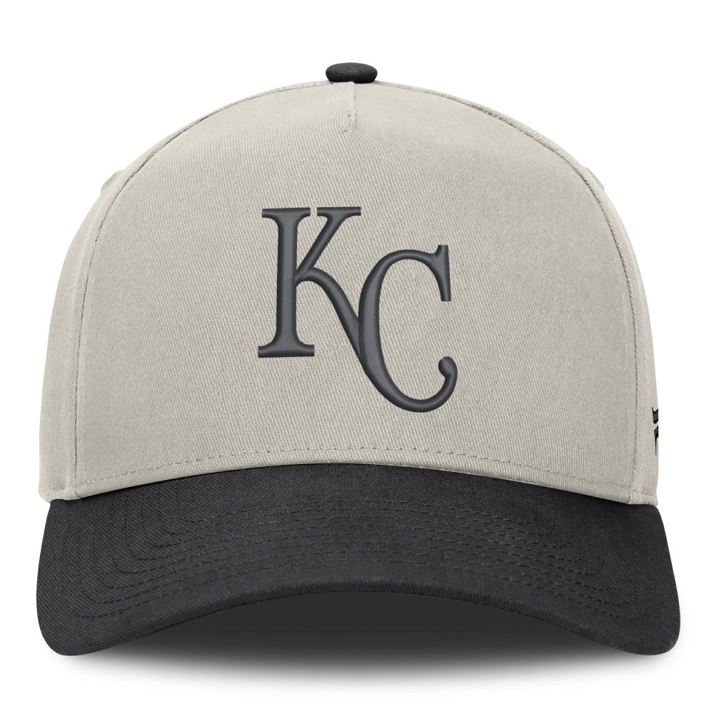 Stone/Graphite Kansas City Royals Fanatics Wonder A-Frame Adjustable Hat
