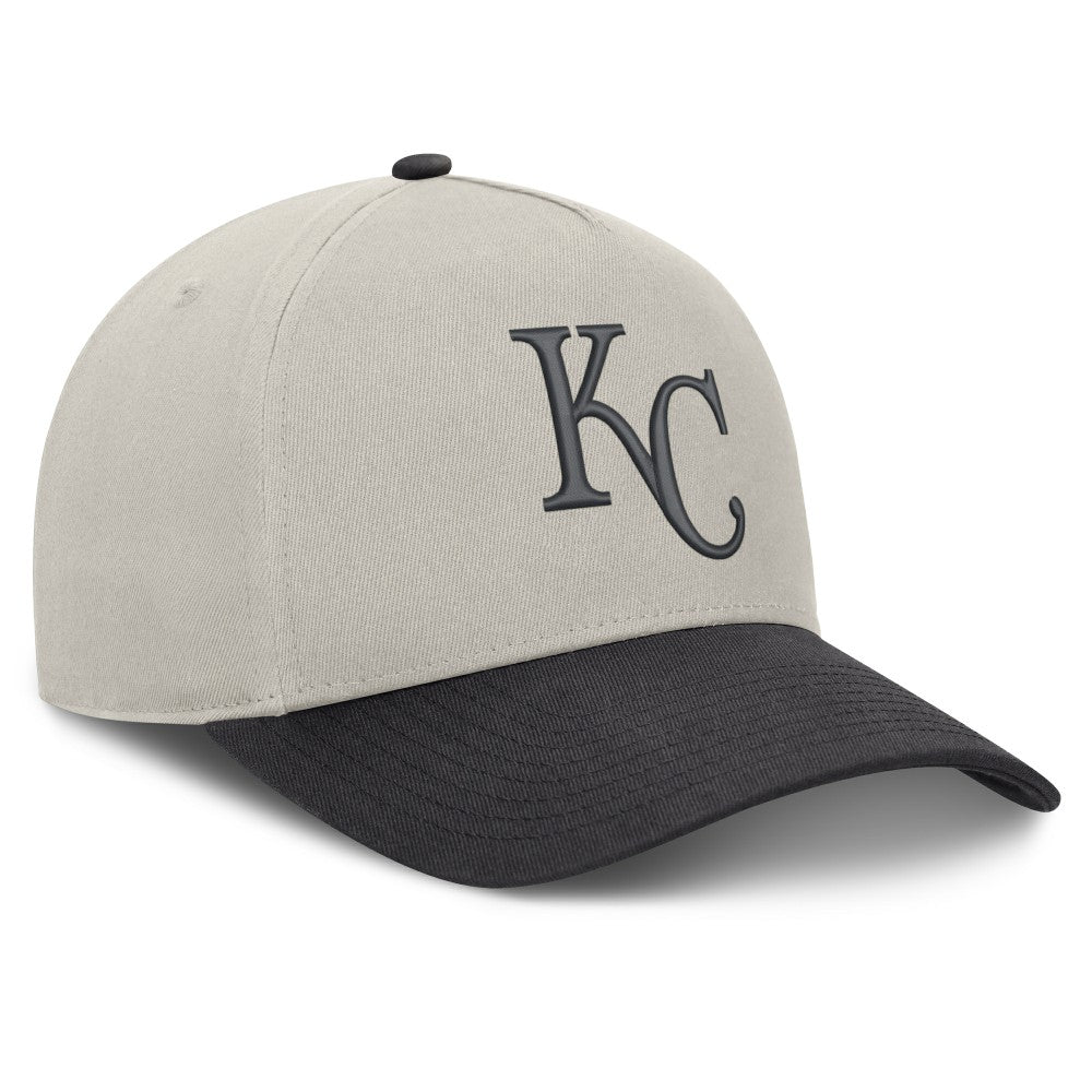 Stone/Graphite Kansas City Royals Fanatics Wonder A-Frame Adjustable Hat