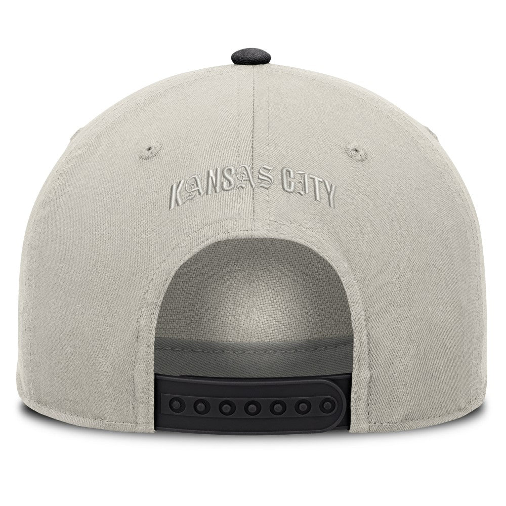 Stone/Graphite Kansas City Royals Fanatics Wonder A-Frame Adjustable Hat