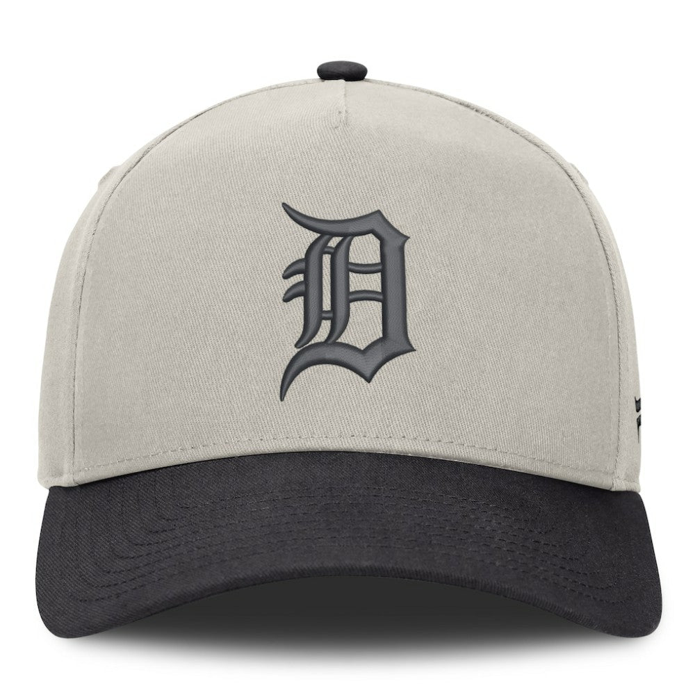 Stone/Graphite Detroit Tigers Fanatics Wonder A-Frame Adjustable Hat