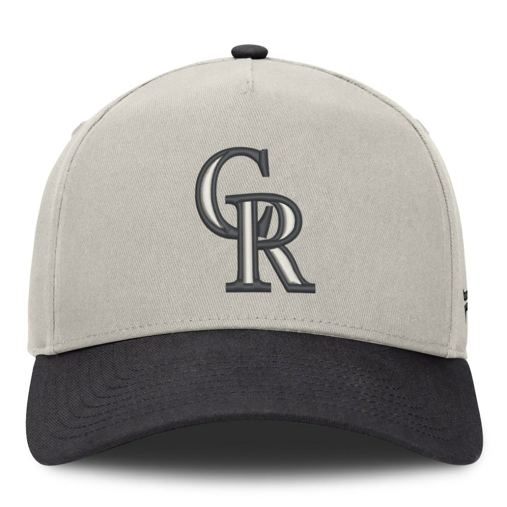 Stone/Graphite Colorado Rockies Fanatics Wonder A-Frame Adjustable Hat