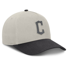 Stone/Graphite Cleveland Guardians Fanatics Wonder A-Frame Adjustable Hat