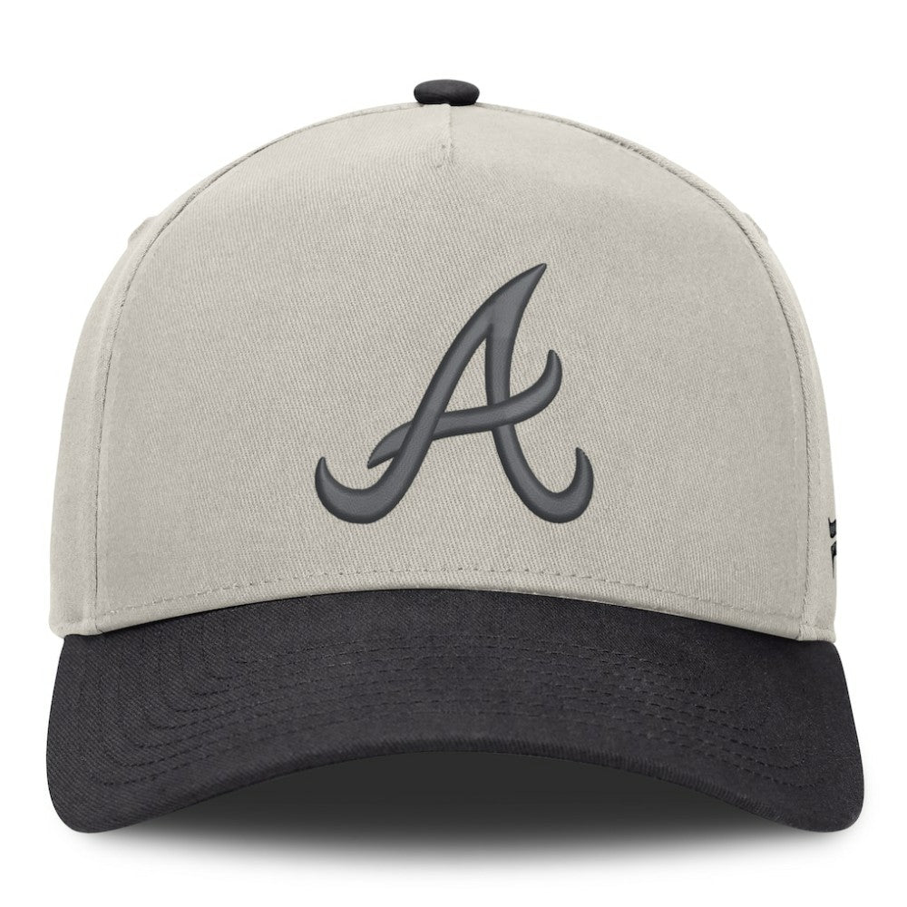 Stone/Graphite Atlanta Braves Fanatics Wonder A-Frame Adjustable Hat