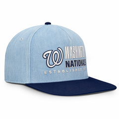 Denim Washington Nationals Fanatics Twinbill Snapback Hat