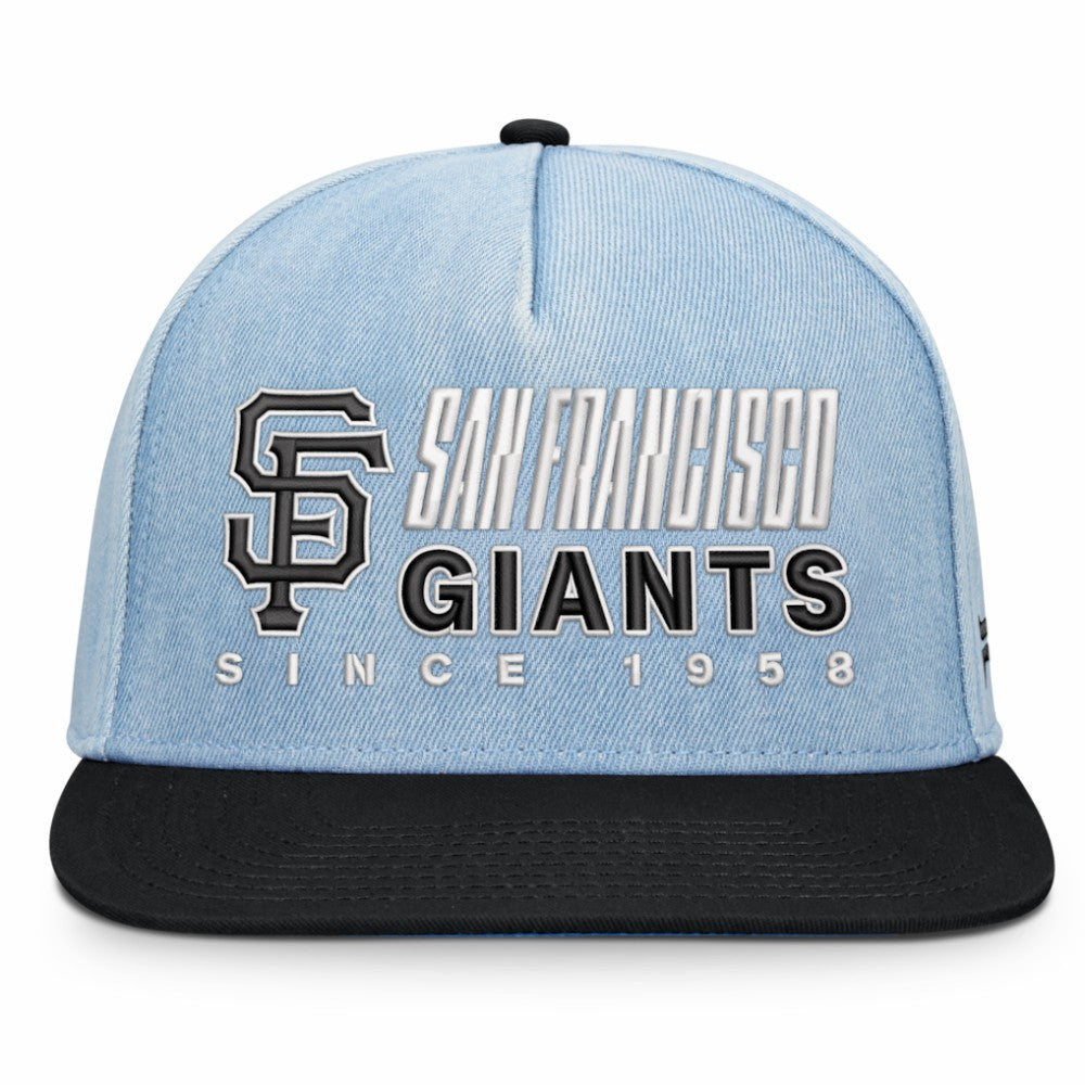 Denim San Francisco Giants Fanatics Twinbill Snapback Hat