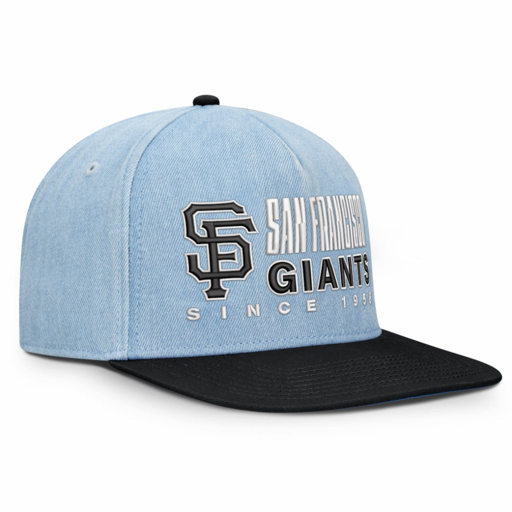 Denim San Francisco Giants Fanatics Twinbill Snapback Hat